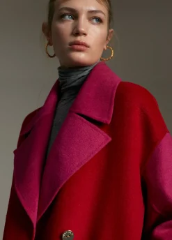 Abrigo bicolor handmade