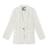 Americana blazer con rayas