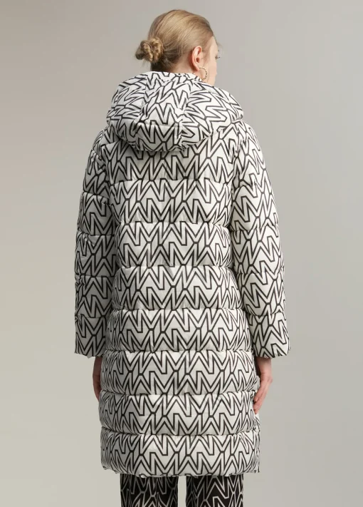 Anorak midi acolchado monograma