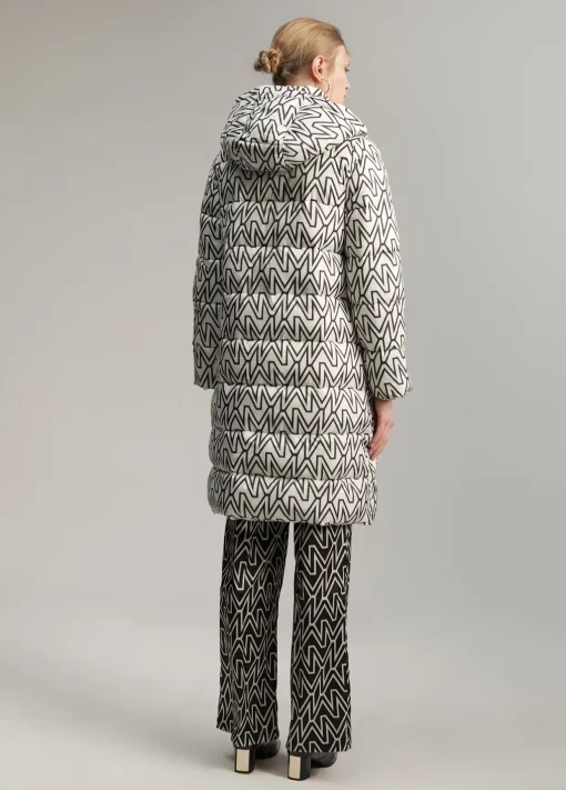 Anorak midi acolchado monograma