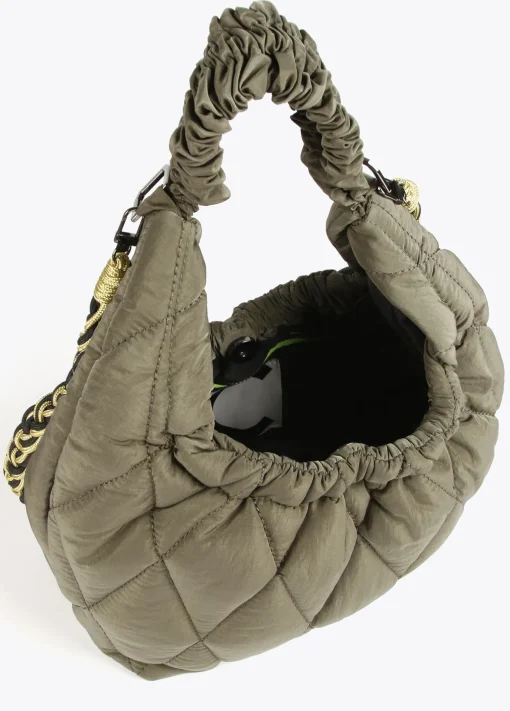 Bandolera acolchada asa trenzada