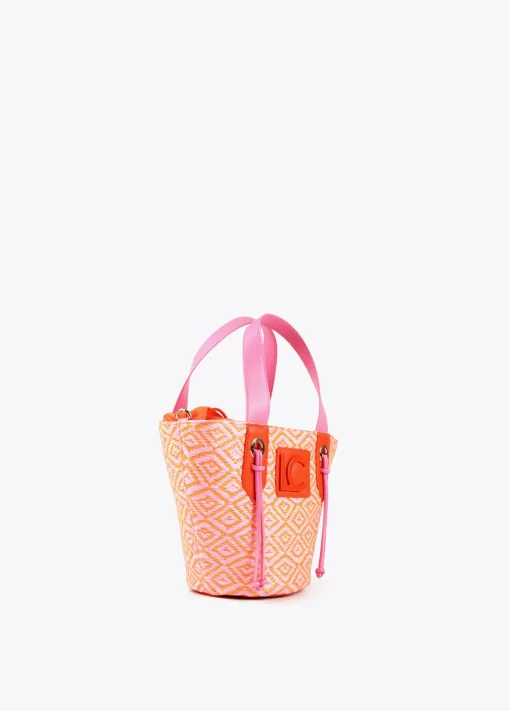 Bandolera tipo cesta efecto rafia