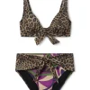Bikini animal print y pasley