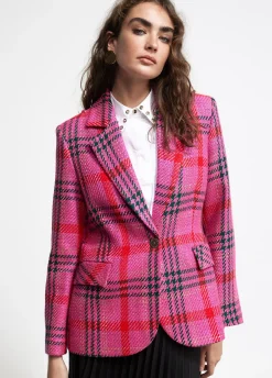 Blazer cuadros tweed