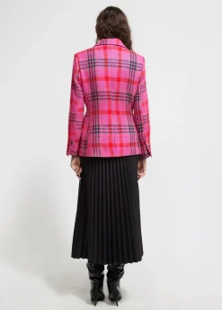 Blazer cuadros tweed