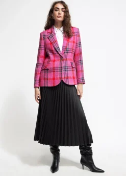 Blazer cuadros tweed
