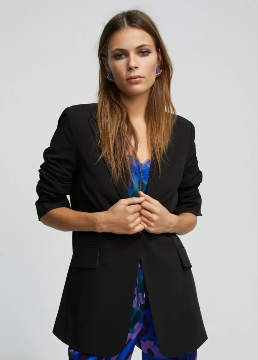 Blazer forro contraste