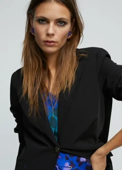 Blazer forro contraste