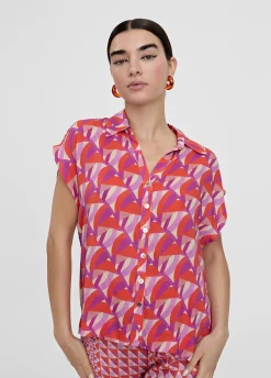 Blusa fluida estampada