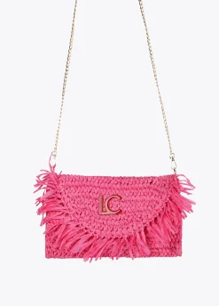 Bolsito bandolera efecto ráfia