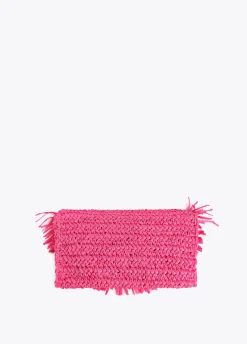 Bolsito bandolera efecto ráfia