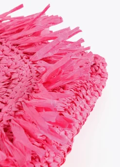 Bolsito bandolera efecto ráfia