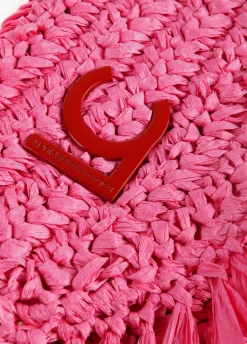 Bolsito bandolera efecto ráfia