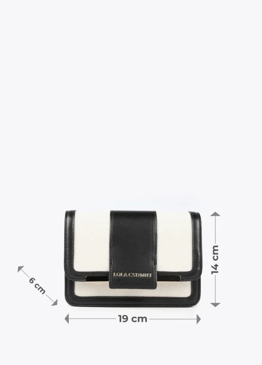 Bolso bandolera bicolor