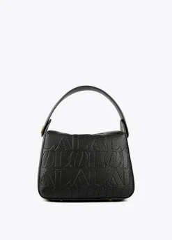 Bolso bandolera con logo grabado