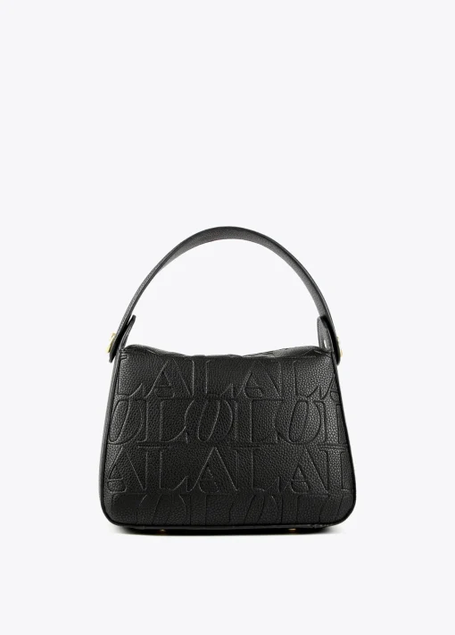 Bolso bandolera con logo grabado