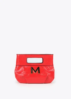 Bolso de mano con frunces