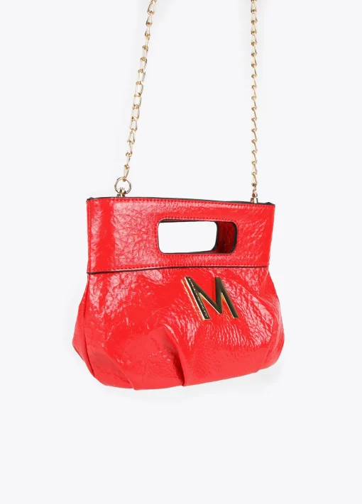 Bolso de mano con frunces
