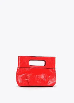 Bolso de mano con frunces