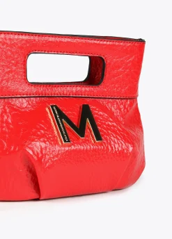 Bolso de mano con frunces