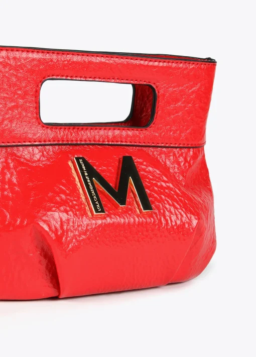 Bolso de mano con frunces