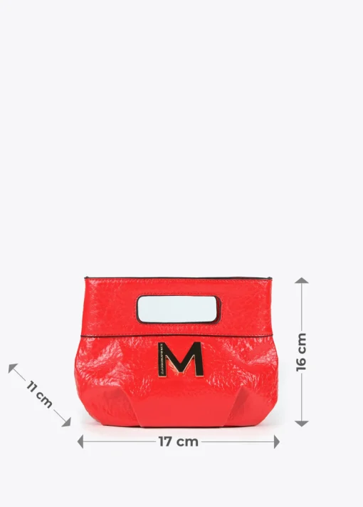 Bolso de mano con frunces