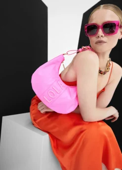 Bolso media luna fluor