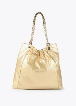 Bolso shopper brillante