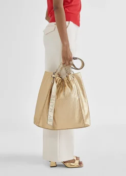 Bolso shopper brillante