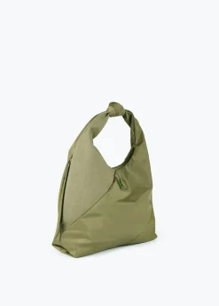 Bolso shopper materiales combinados