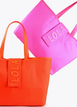 Bolso shopper nylon fluor