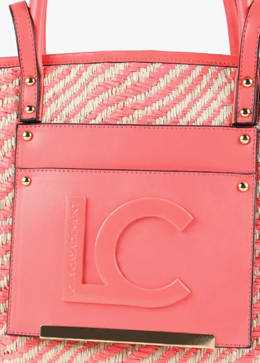 Bolso shopper tipo cesta