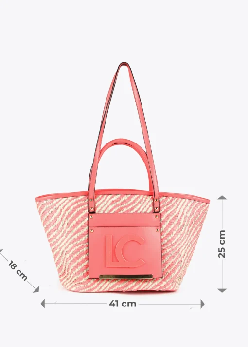 Bolso shopper tipo cesta