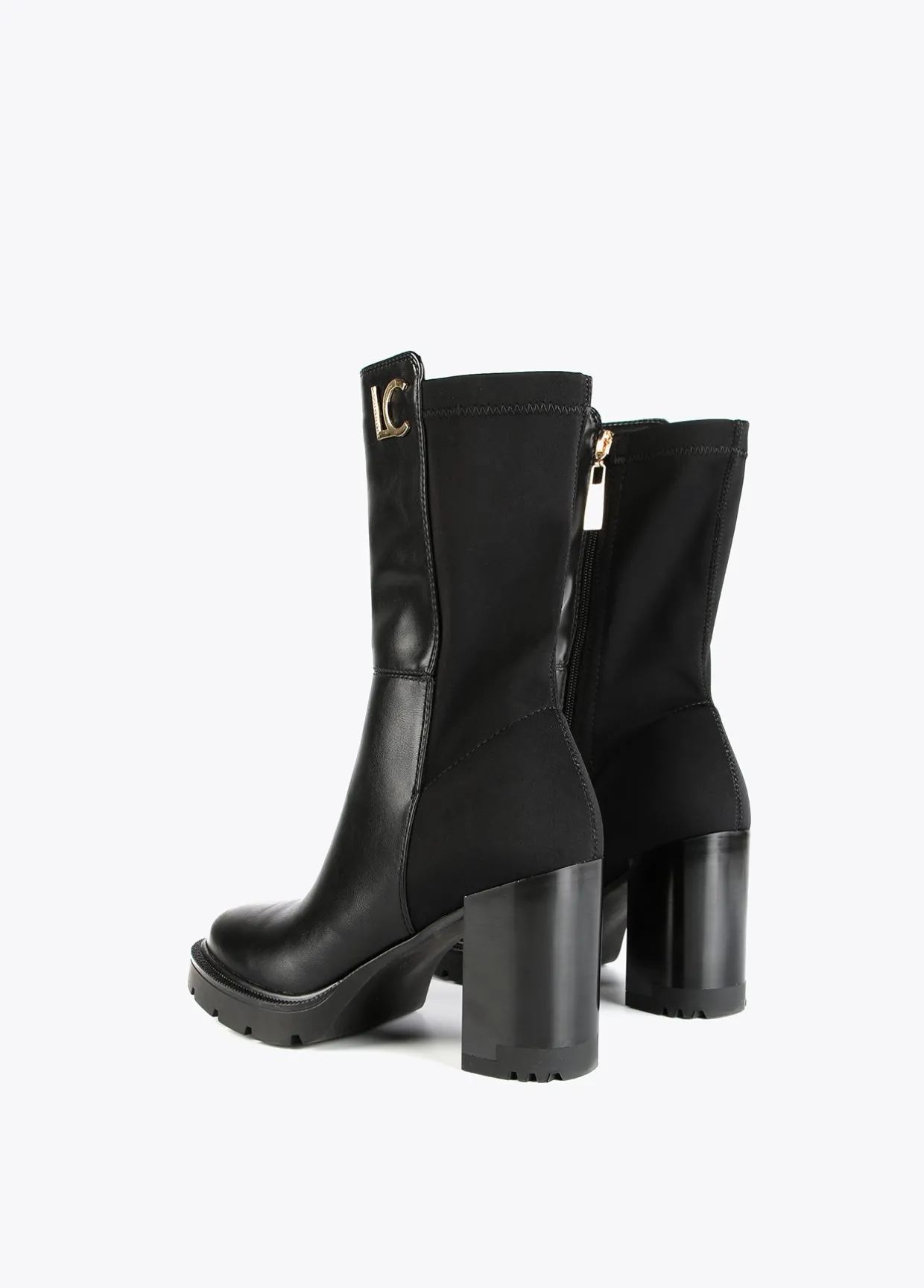 Botin media caña dos tejidos |  Calzado | Lola Casademunt