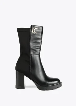 Botin media caña dos tejidos |  Calzado | Lola Casademunt