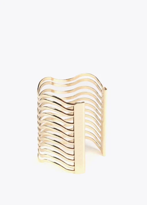 Brazalete ancho dorado