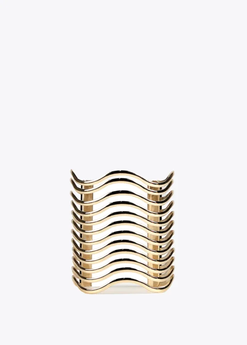 Brazalete ancho dorado