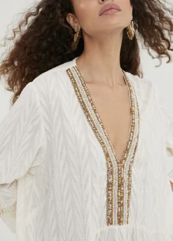 Caftan  corto de volantes