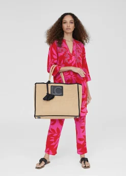 Caftan corto estampado