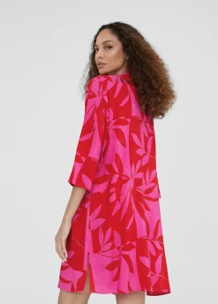 Caftan corto estampado