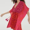Caftan corto print animal