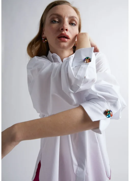 Camisa botones joya |  COLECCIÓN MAITE | Lola Casademunt