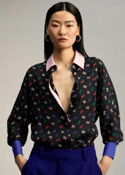 Camisa estampado monograma