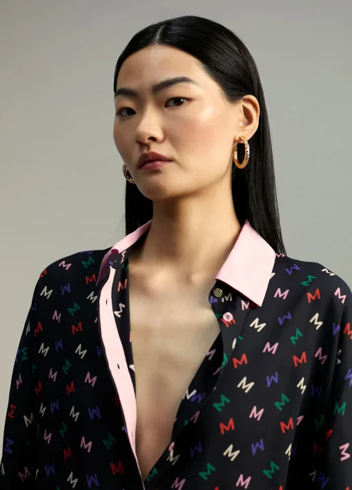 Camisa estampado monograma