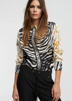 Camisa estampado zebra