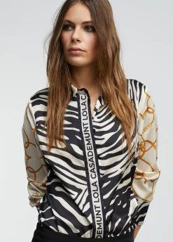 Camisa estampado zebra