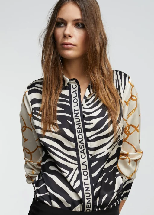 Camisa estampado zebra