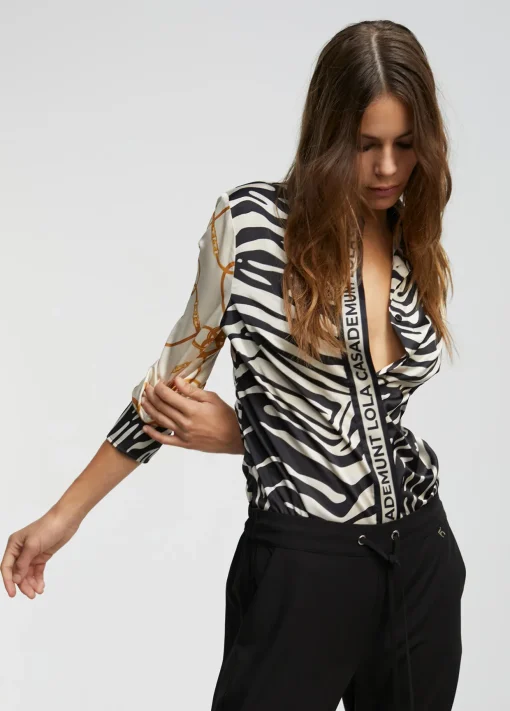 Camisa estampado zebra