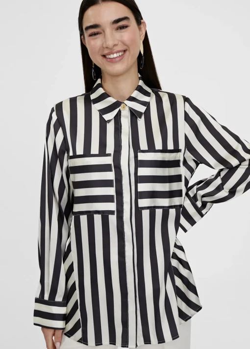 Camisa fluida de rayas