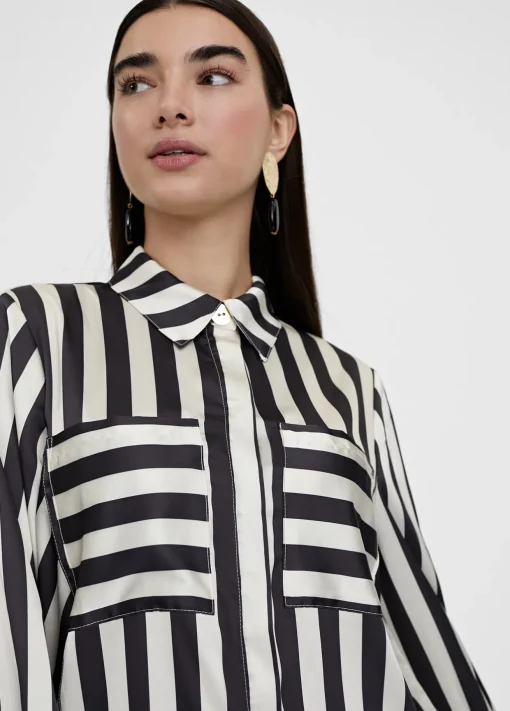 Camisa fluida de rayas